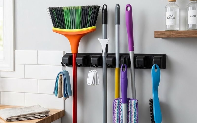 Berry Ave Broom Holder