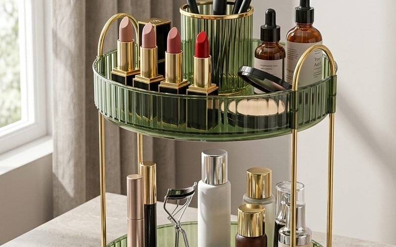 Asayuee Rotating Makeup Organizer