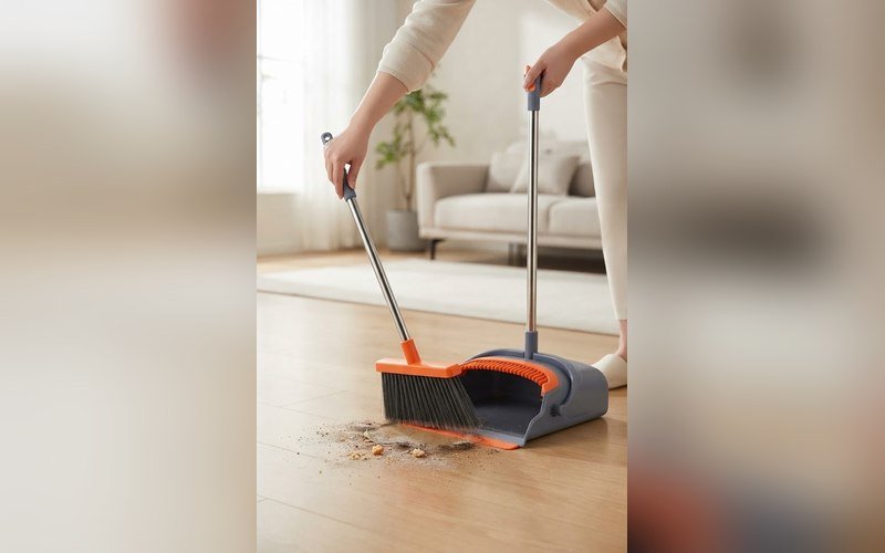 Self-Cleaning Broom & Dustpan Set