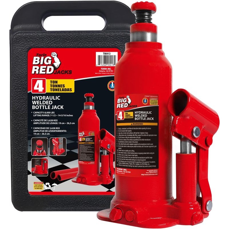Big Red 4-Ton Hydraulic Bottle Jack