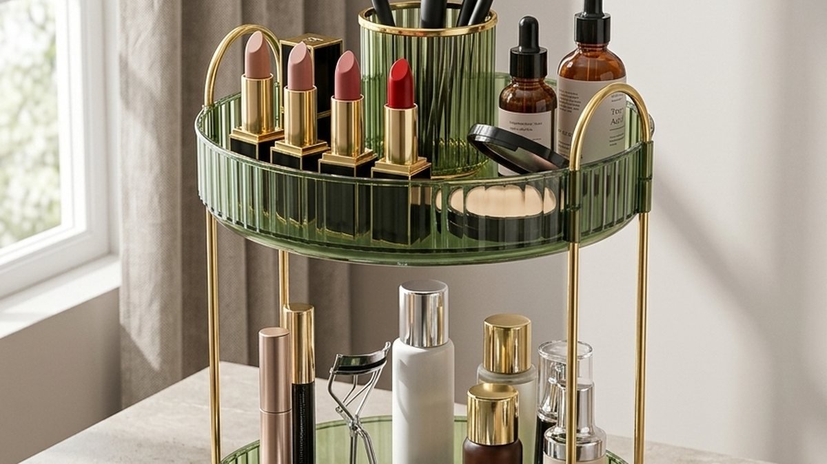 Asayuee Rotating Makeup Organizer