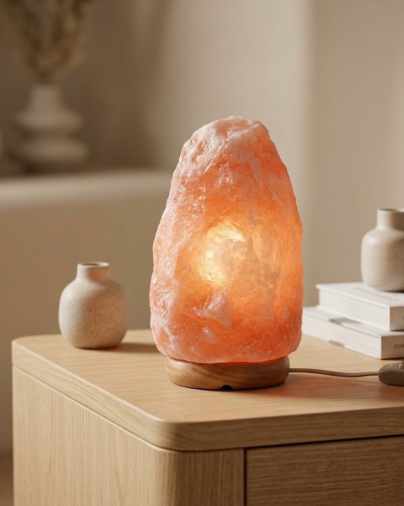 7-Inch Himalayan Salt Lamp with Dimmer Cord
