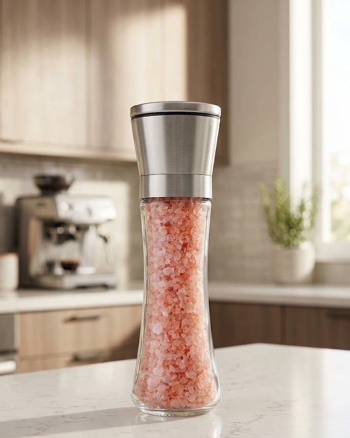 Home EC Stainless Salt and Pepper Grinder Set